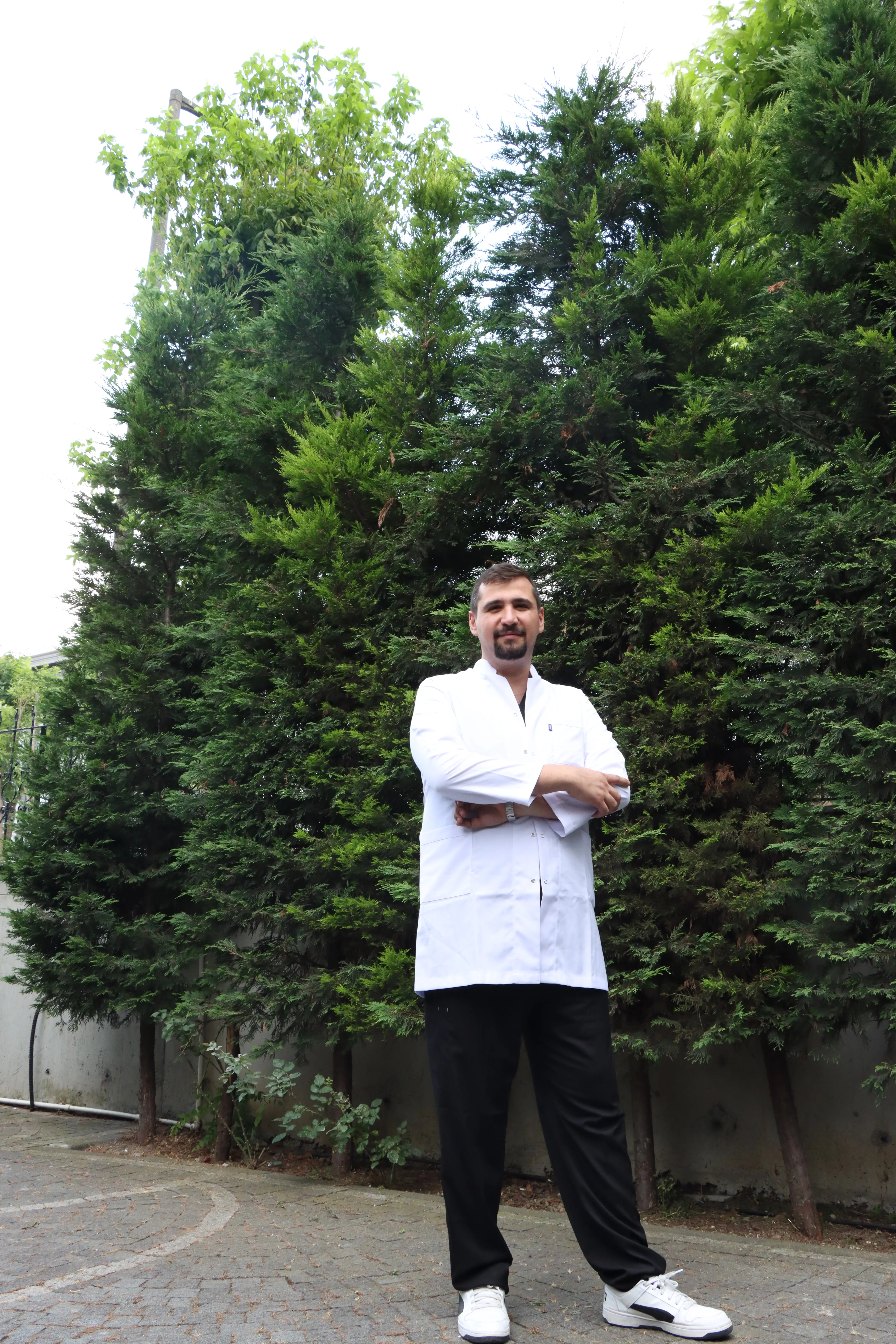 Oral surgeon performing dental implant procedure