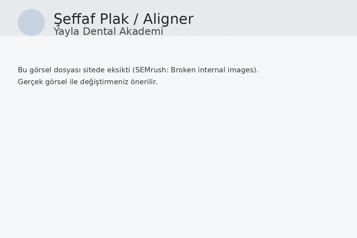 تقويم بالقوالب الشفافة (Invisalign) - Bahçelievler İstanbul